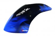 Airbrush Fiberglass Blue Smoke Canopy - BLADE MCPXBL
